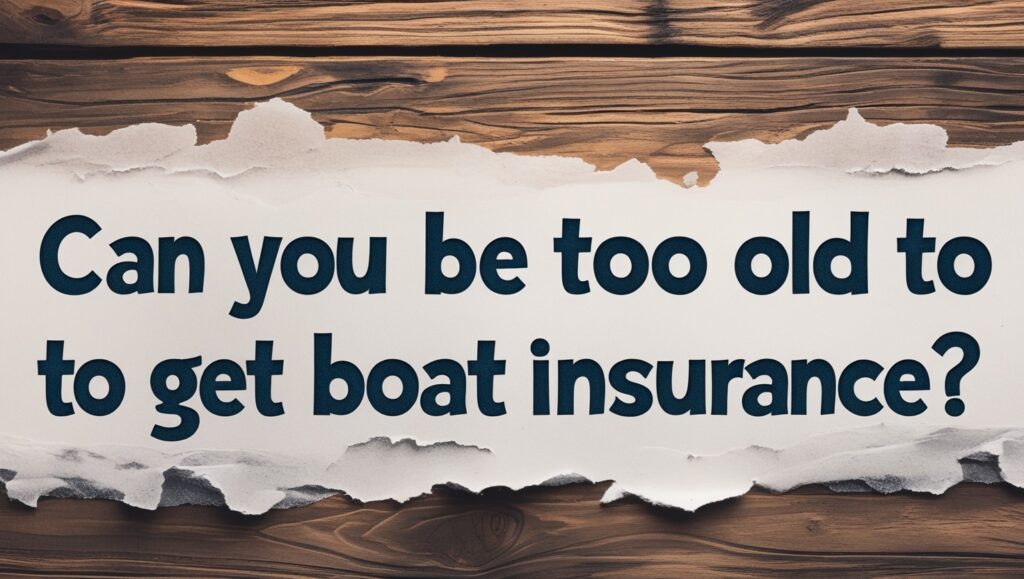 Can You Be Too Old to Get Boat Insurance