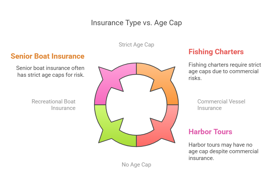 can you be too old to get boat insurance: Standard Age Caps by Insurance Type