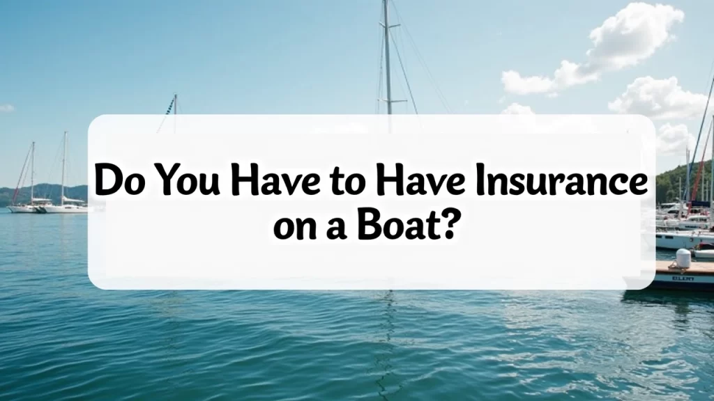 do you have to have insurance on a boat