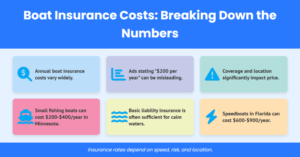 boat insurance costs