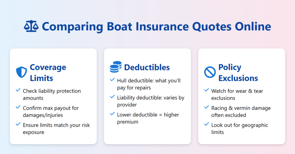 comparing boat insurance quotes online