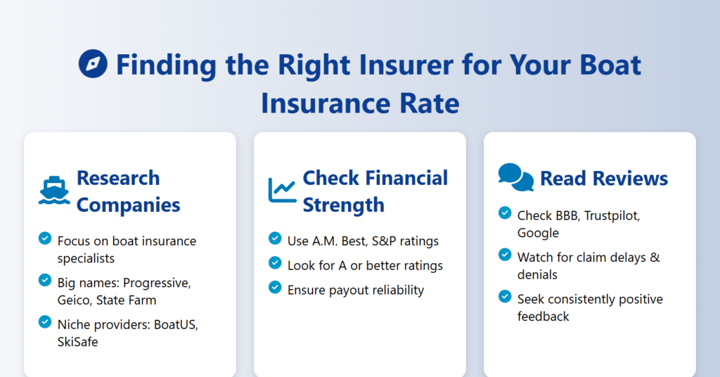 finding the right insurer for your boat