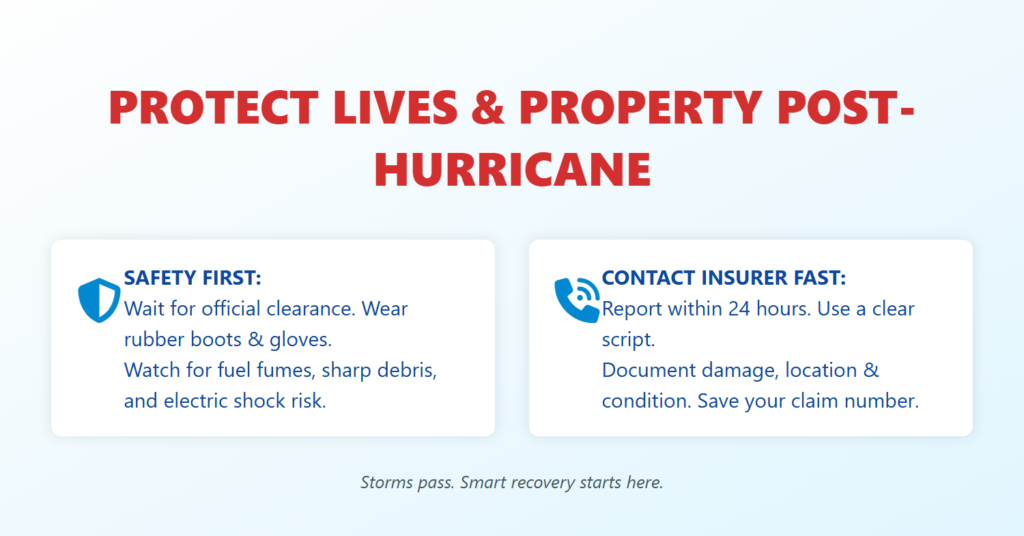 protect lives and property post hurricane