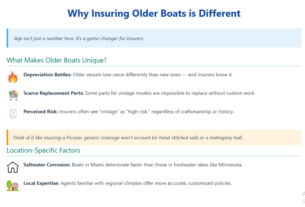 boat insurance for older boats: why insuring older boats is different