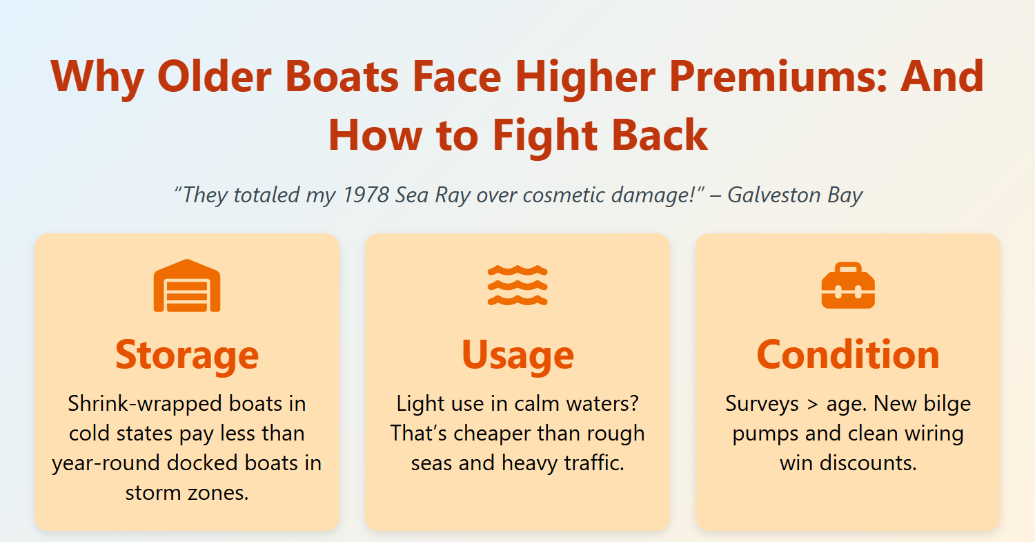 Cheap boat insurance for older boats: why older boats face higher premiums
