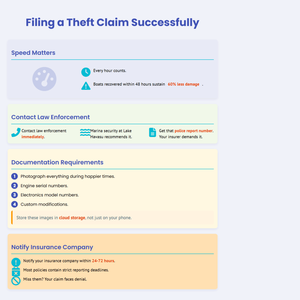 filing a theft claim successfully