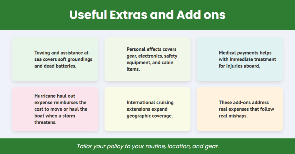 useful extras and addons