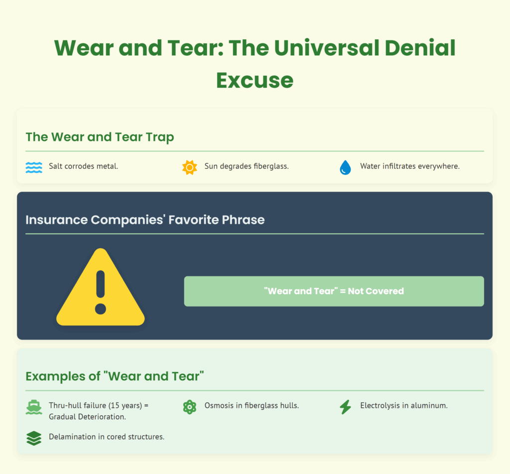 wear and tear - the universal denial excuse