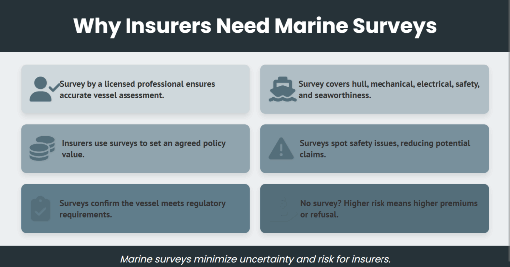why insurers need marine survey