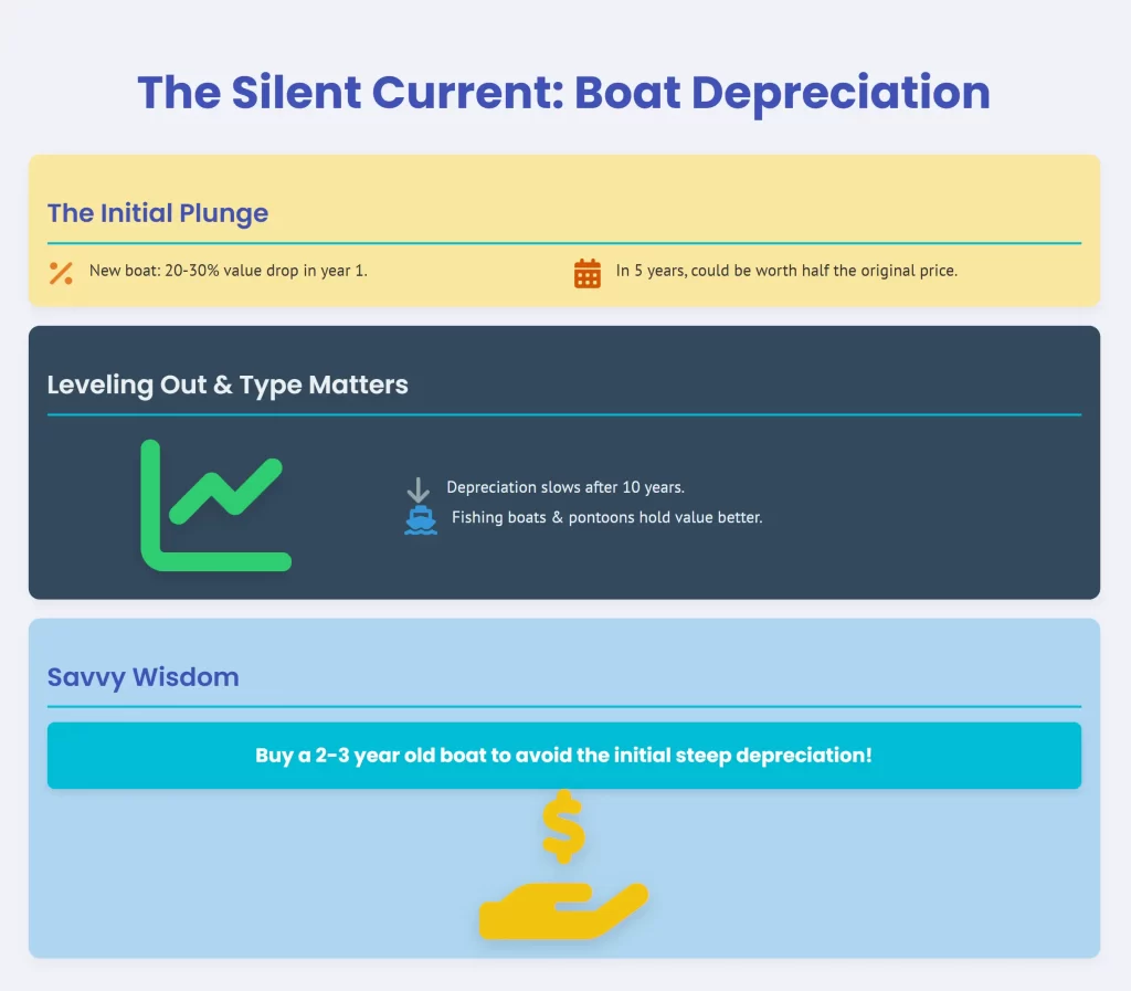 boat depreciation - the infographic
