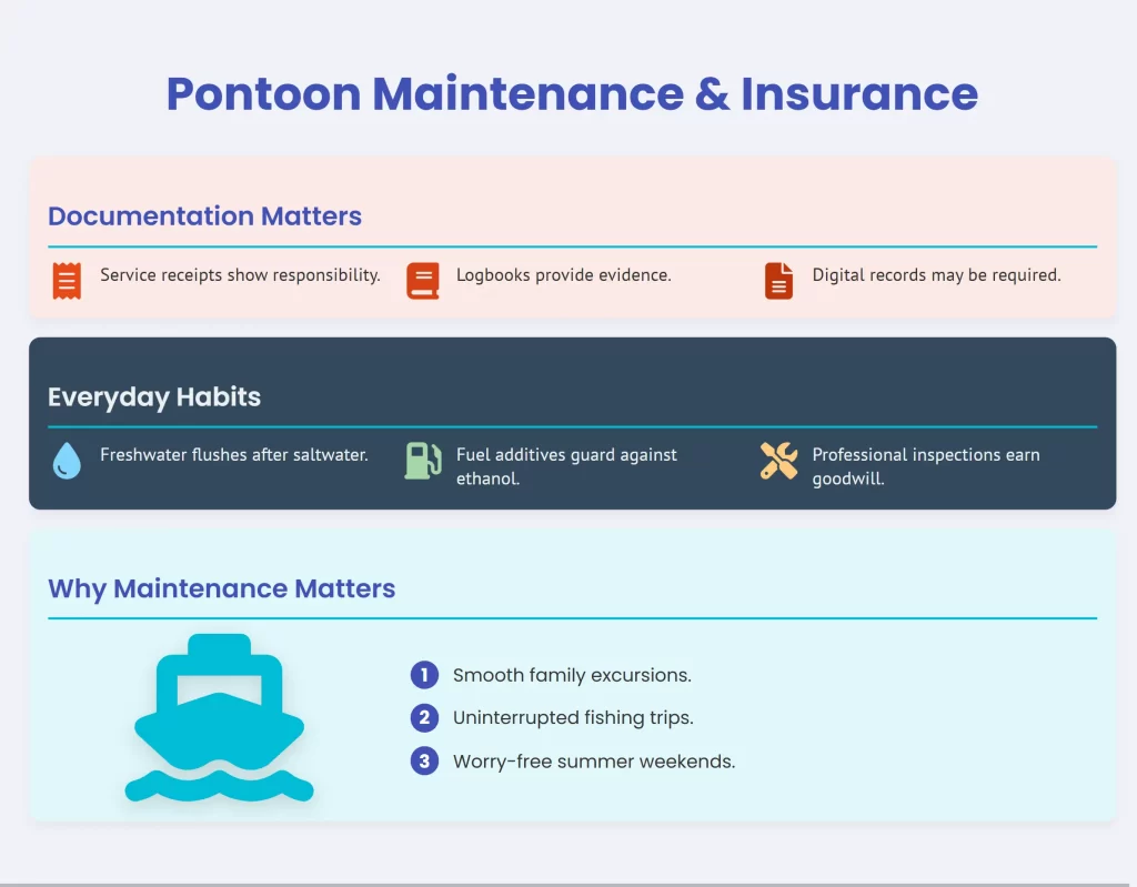 pontoon maintenance infographic