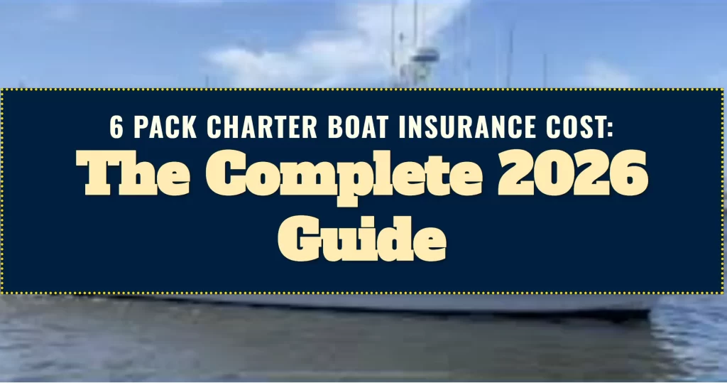 6 pack charter boat insurance cost