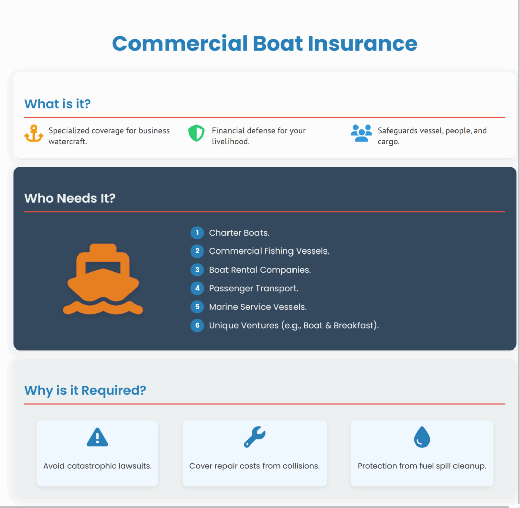 What Is Commercial Boat Insurance and Who Requires It