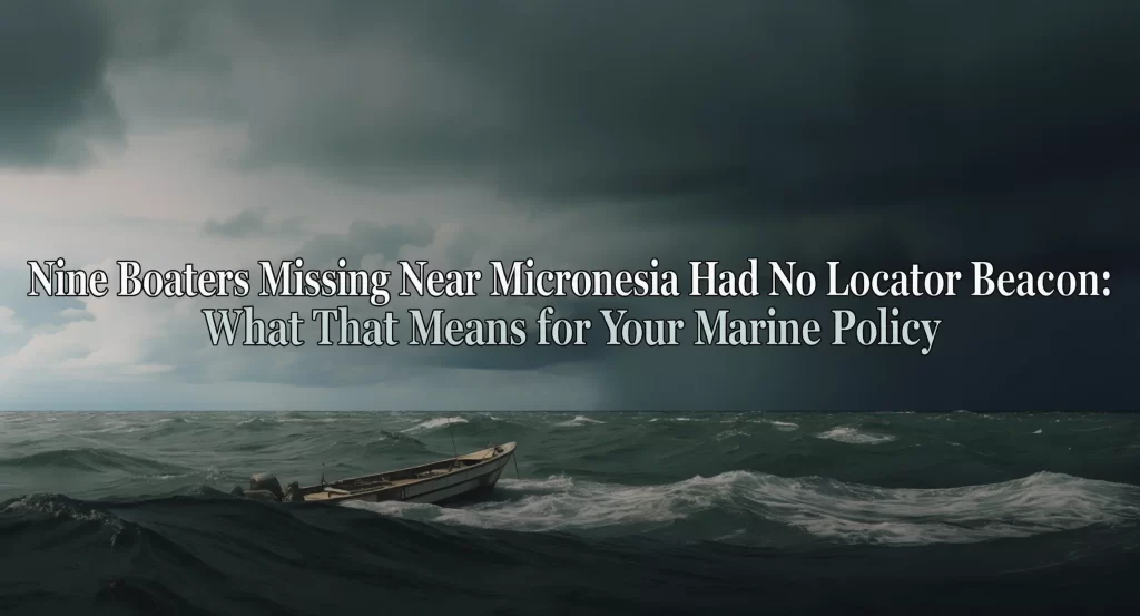 Nine Boaters Missing Near Micronesia Had No Locator Beacon