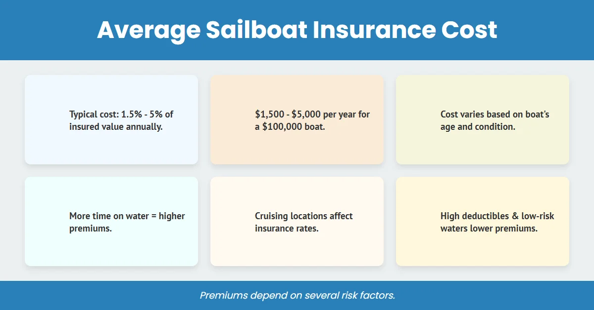 average sailboat insurance cost